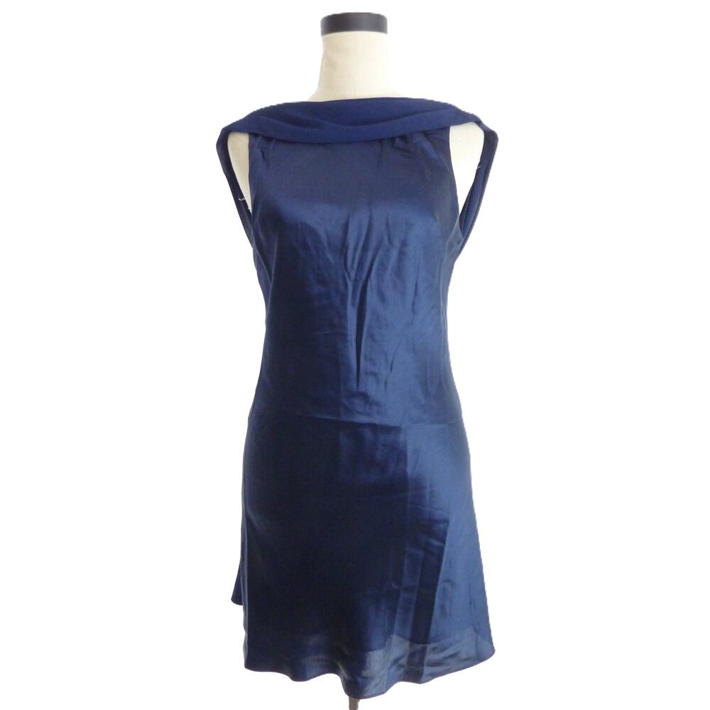 Reformation Navy Mini Dress